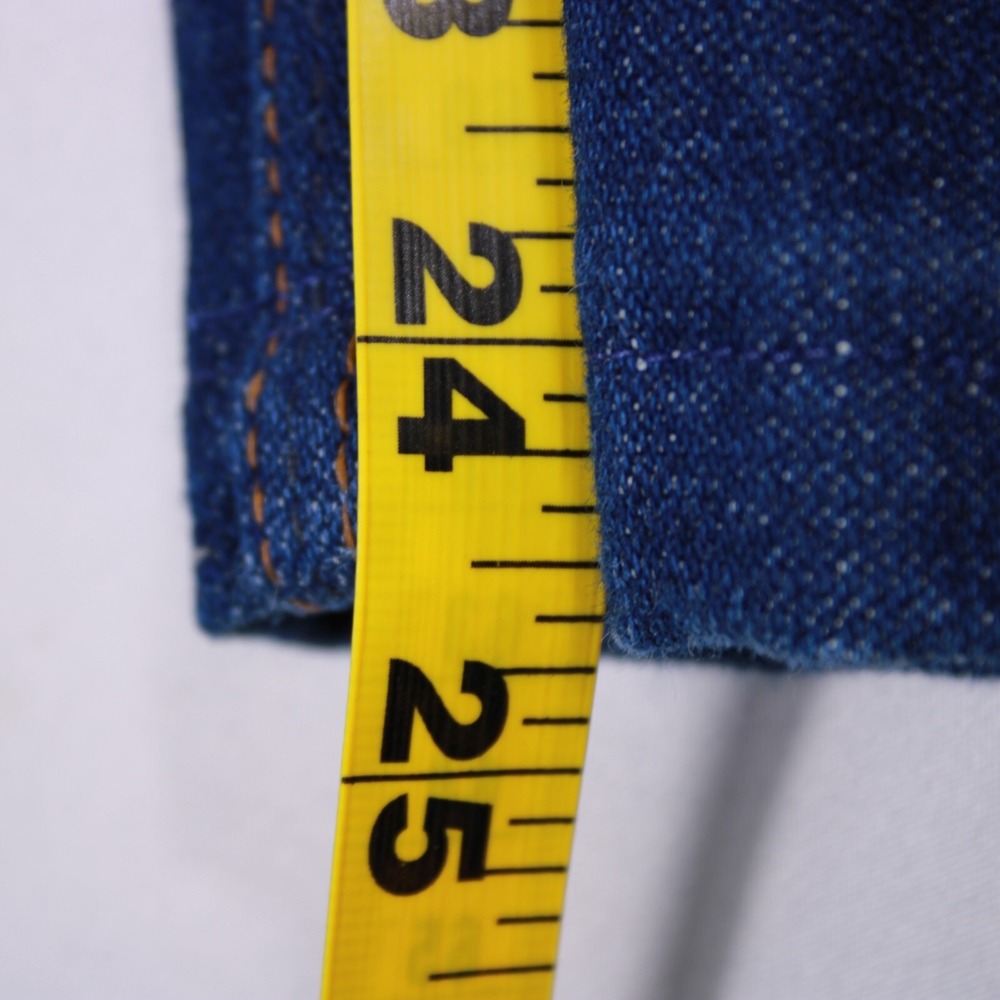 Vintage 70s-80s Wrangler Brand Jeans‎ Mens 44 Blue Regular Classic-41.5x24.5 - Picture 4 of 16